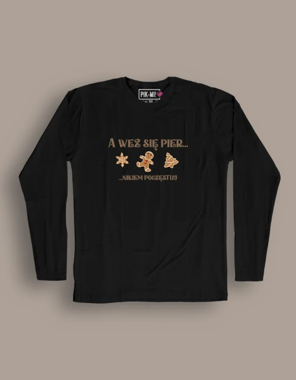 Longsleeve A weź się pier... kolor: Czarny
