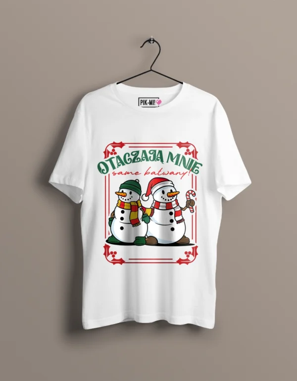 Otaczają mnie bałwany kolor: biały