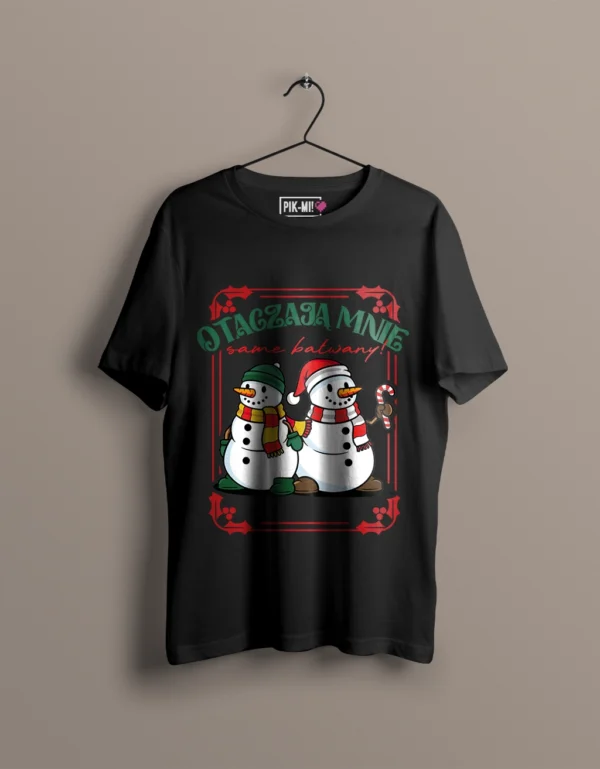 Otaczają mnie bałwany kolor: czarny