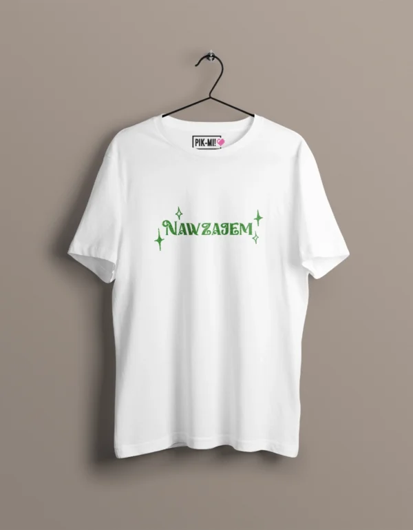 Nawzajem zielony napis kolor: biały